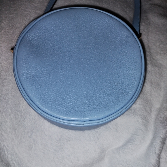 Michael Kors Fulton Small Logo Debossed Leather Canteen Crossbody Bag GUC - Picture 6 of 13